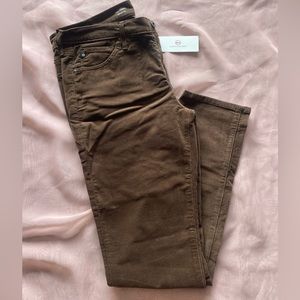 NWT AG Jeans The Prima Cigarette Leg Corduroy Women’s Size 30